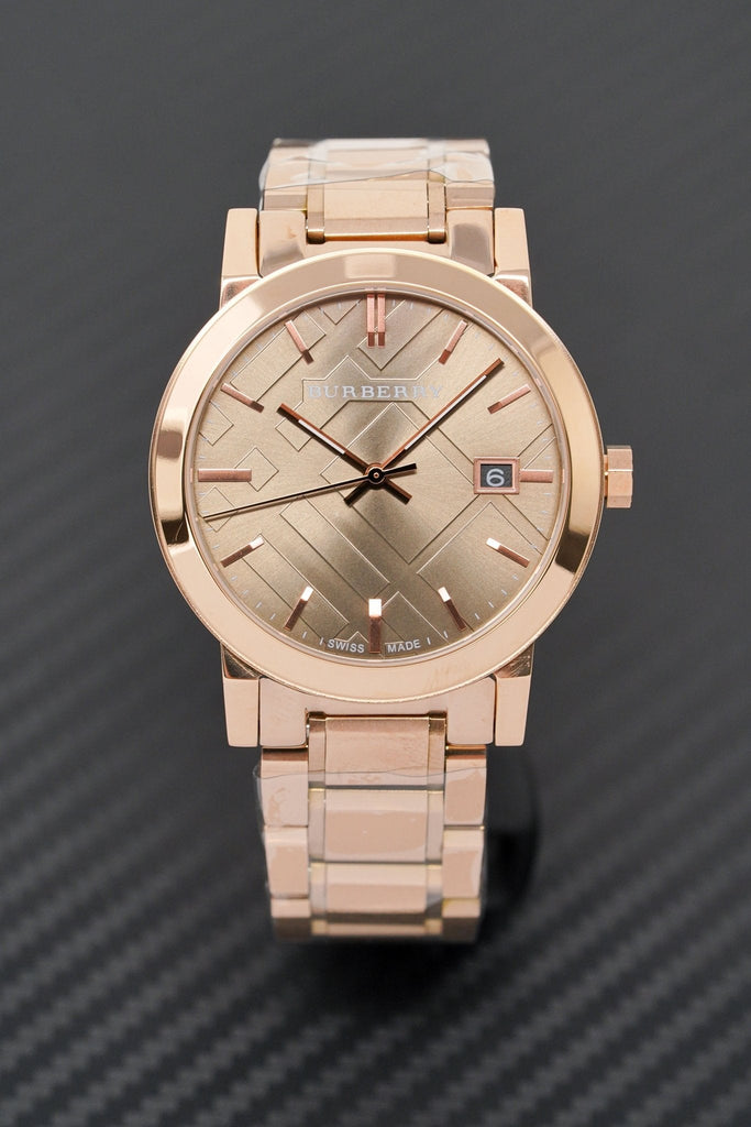 Burberry The City Light Brown Dial Rose Gold Steel Strap Watch for Women - BU9005 Buy Now By Burberry