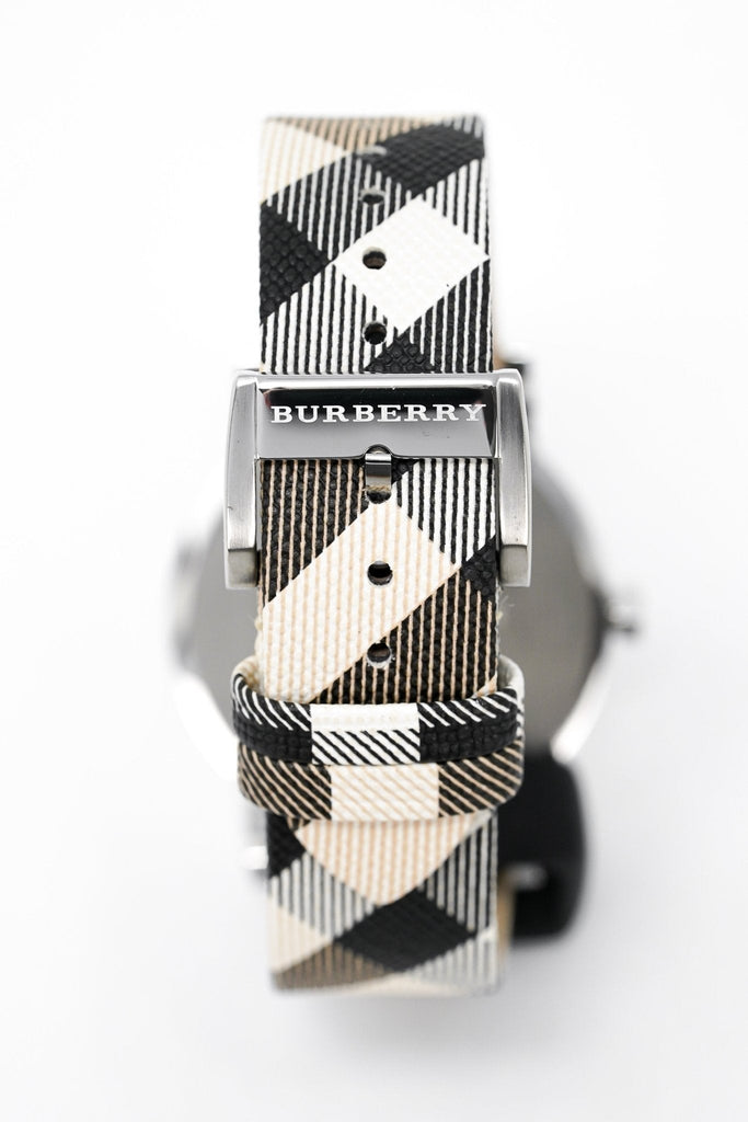 Burberry The City Nova Silver Dial White Leather Strap Watch for Women - BU9022 Buy Now By Burberry