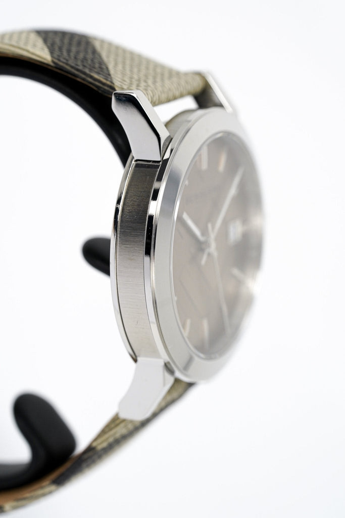 Burberry The City Nova Beige Dial Grey Leather Strap Watch for Women - BU9023 Buy Now By Burberry