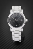 Burberry The City Black Dial Silver Steel Strap Watch for Women - BU9101 Buy Now By Burberry