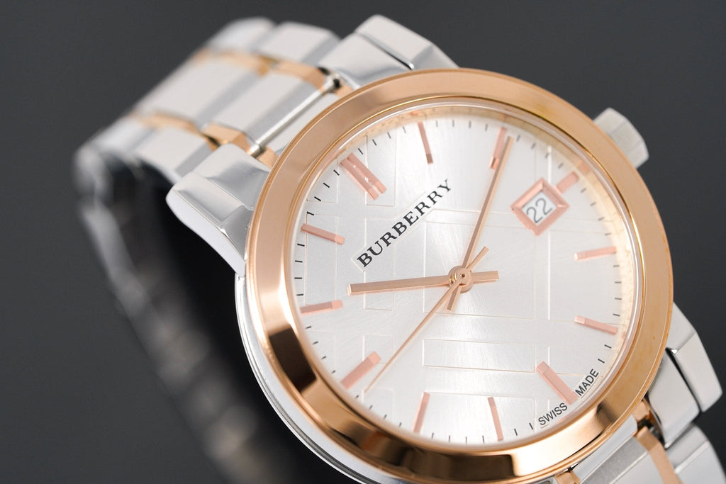 Burberry The City White Dial Two Tone Steel Strap Watch for Women - BU9105 Buy Now By Burberry