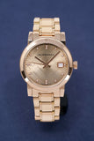 Burberry The City Diamonds Rose Gold Dial Rose Gold Steel Strap Watch for Women - BU9126 Buy Now By Burberry