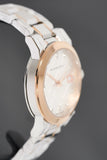 Burberry The City Diamonds White Dial Two Tone Steel Strap Watch for Women - BU9127 Buy Now By Burberry