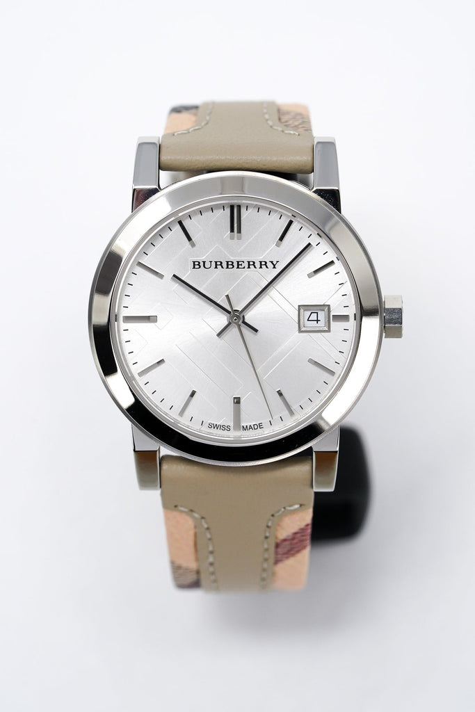 Burberry The City White Dial Beige Leather Strap Watch for Women - BU9132 Buy Now By Burberry