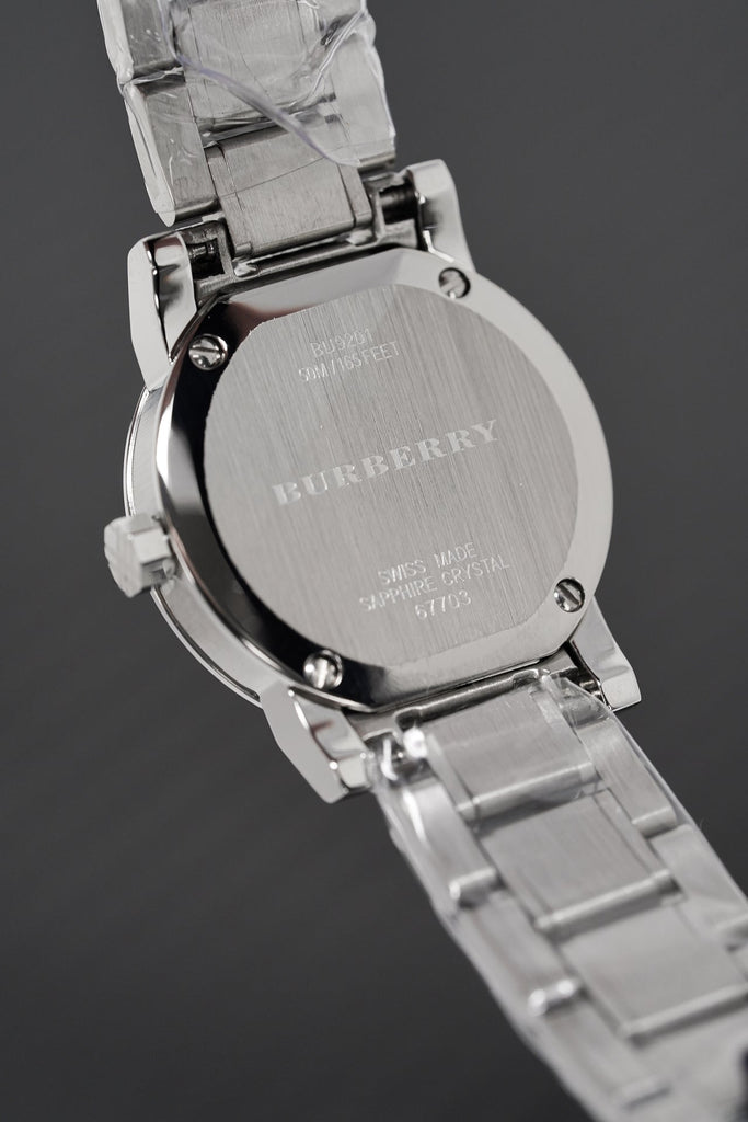 Burberry The City Black Dial Silver Steel Strap Watch for Women - BU9201 Buy Now By Burberry
