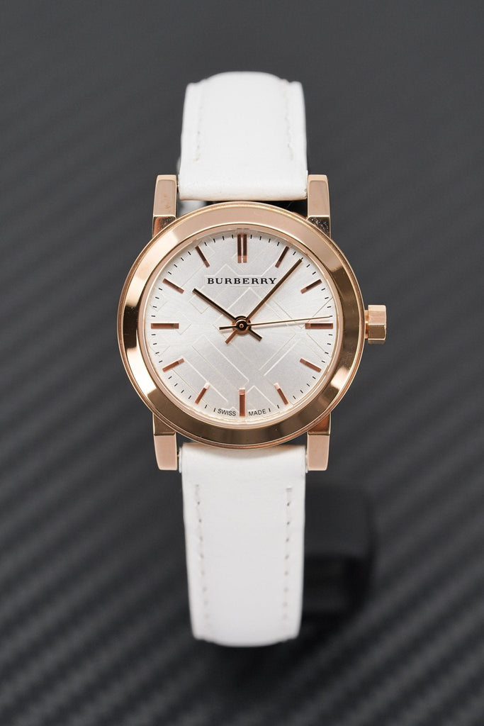 Burberry The City White Dial White Leather Strap Watch for Women - BU9012 Buy Now By Burberry