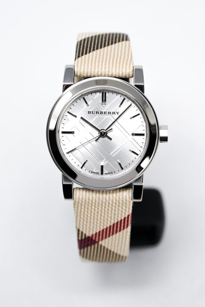Burberry The City Nova Silver Dial Brown Leather Strap Watch for Women - BU9212 Buy Now By Burberry