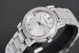 Burberry The City Diamonds Silver Dial Silver Steel Strap Watch for Women - BU9220 Buy Now By Burberry