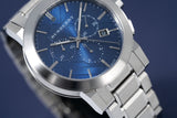 Burberry The City Blue Dial Silver Steel Strap Watch for Men - BU9363 Buy Now By Burberry