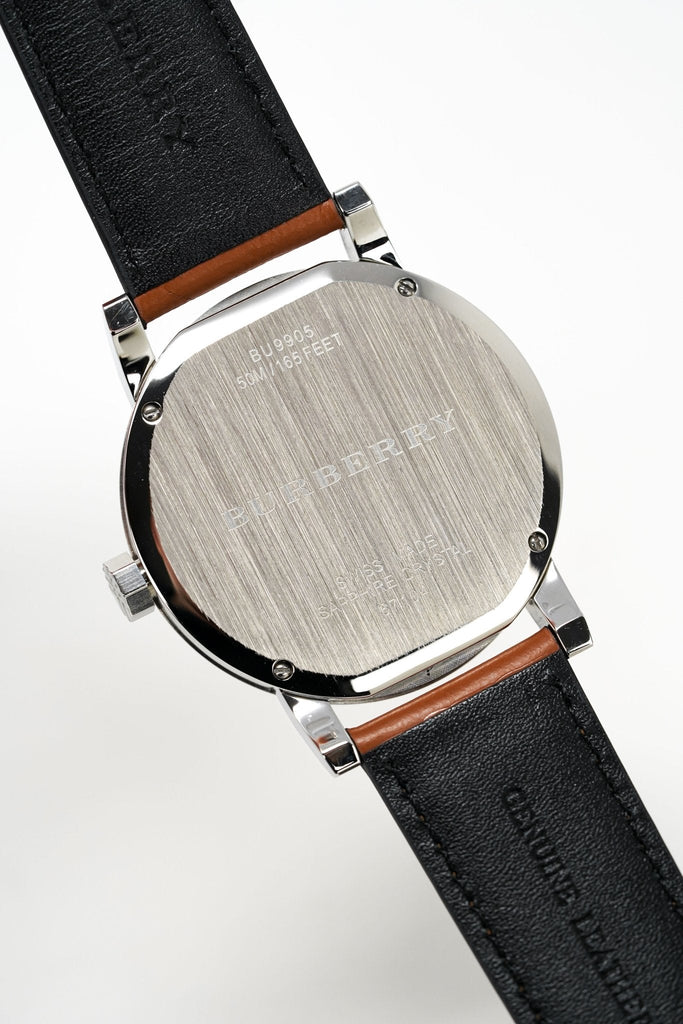 Burberry The City Black Dial Brown Leather Strap Watch for Men - BU9905 Buy Now By Burberry