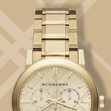Burberry Heritage White Dial Gold Steel Strap Watch for Women - BU9203 Buy Now By Burberry