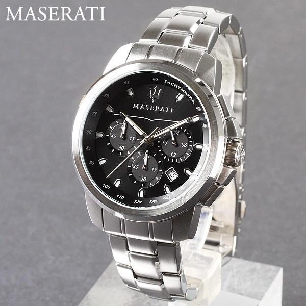 Maserati Successo Chronograph Black Dial Silver Steel Strap Watch For Men - R8873621001 Buy Now By Maserati