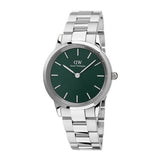 Daniel Wellington Iconic Link Emerald Green Dial Silver Steel Strap Watch For Men - DW00100427 Buy Now By Daniel Wellington