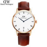 Daniel Wellington Dapper St Mawes White Dial Brown Leather Strap Watch For Women - DW00100091 Buy Now By Daniel Wellington
