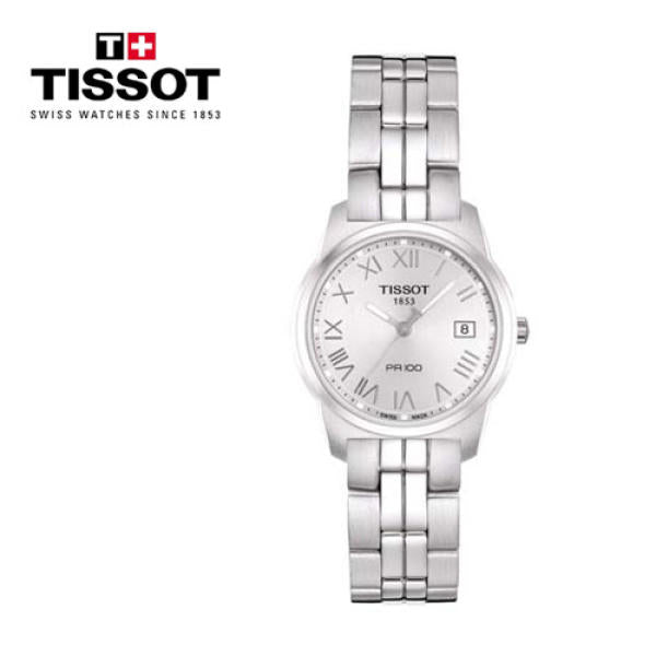 Tissot T Classic PR100 Silver Dial Silver Steel Strap Watch For Women - T049.210.11.033.00 Buy Now By Tissot