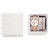 Michael Kors Melissa Quartz Silver Dial Rose Gold Steel Strap Watch for Women - MK1052 Buy Now By Michael Kors