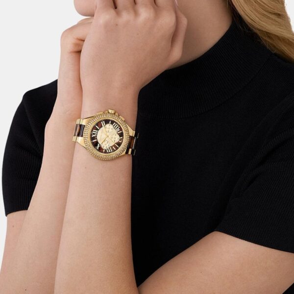 Michael Kors Camille Chronograph Brown Dial Two Tone Steel Strap Watch For Women - MK7269 Buy Now By Michael Kors