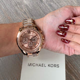 Michael Kors Whitney Chronograph Rose Gold Dial Rose Gold Steel Strap Watch For Women - MK6730 Buy Now By Michael Kors