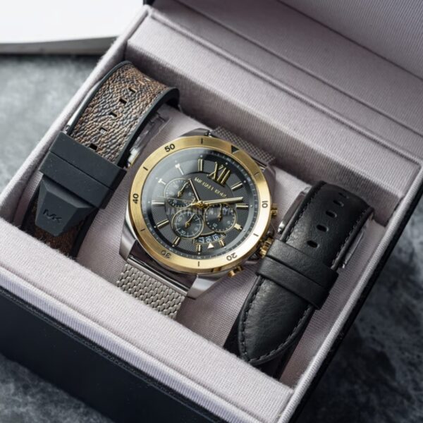 Michael Kors Brecken Quartz Black Dial Silver Mesh Strap Watch For Men - MK8961 Buy Now By Michael Kors