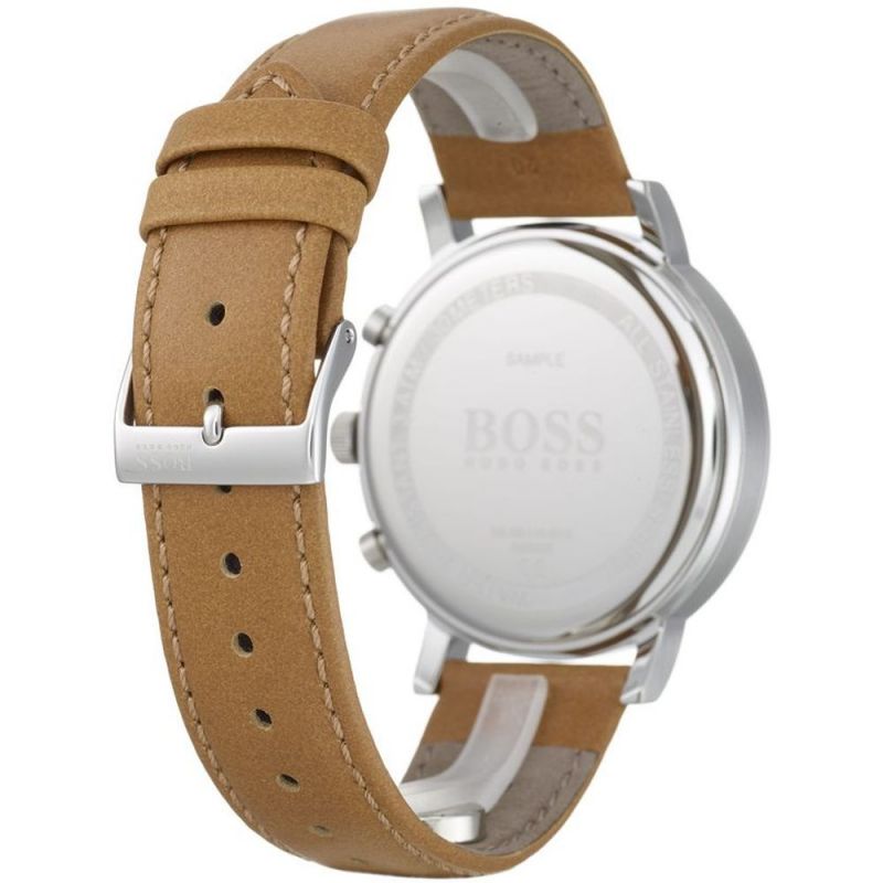 Hugo Boss Spirit Grey Dial Brown Leather Strap Watch for Men - 1513691 Buy Now By Hugo Boss
