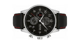 Hugo Boss Navigator Black Dial Black Leather Strap Watch for Men - 1513535 Buy Now By Hugo Boss