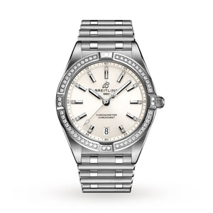 Breitling Chronomat 32 Diamonds White Dial Silver Steel Strap Watch for Women - A77310591A1A1 Buy Now By Breitling