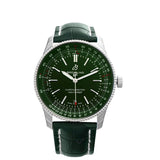 Breitling Navitimer Automatic 41mm Green Dial Green Leather Strap Watch for Men - A17326361L1P1 Buy Now By Breitling