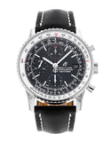 Breitling Navitimer 1 Chronograph 41mm Automatic Black Dial Black Leather Strap Mens Watch - A13324121B1P1 Buy Now By Breitling