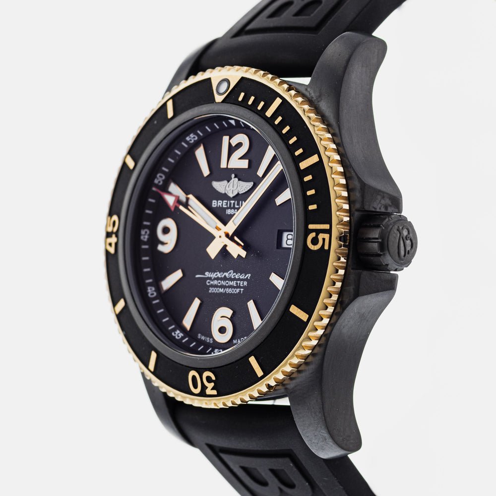 Breitling Superocean Automatic 46mm Black Dial Black Rubber Strap Watch for Men - U17368221B1S1 Buy Now By Breitling