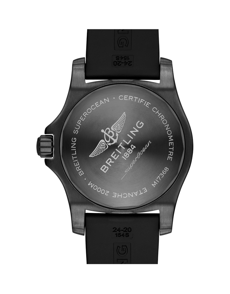 Breitling Superocean Automatic 46mm Yellow Dial Black Rubber Strap Watch for Men - M17368D71I1S1 Buy Now By Breitling