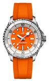 Breitling Superocean Automatic 36 Orange Dial Orange Rubber Strap Watch for Men - A17377211O1S1 Buy Now By Breitling