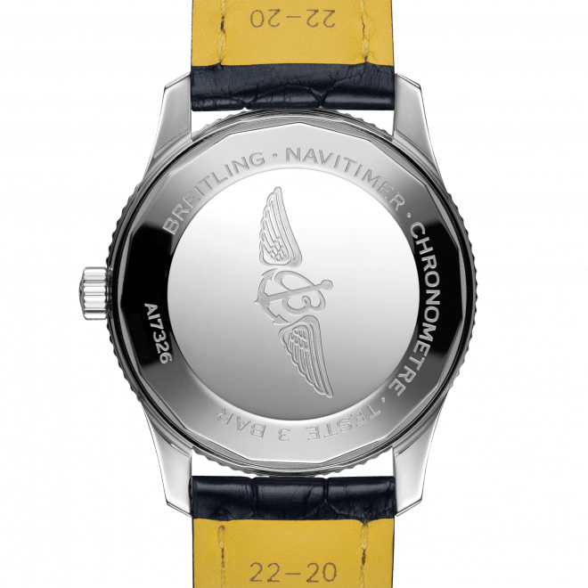 Breitling Navitimer 1 Automatic 41mm Blue Dial Blue Leather Strap Mens Watch - A17326211C1P4 Buy Now By Breitling