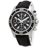 Breitling Superocean Chronograph II 44mm Automatic Black Dial Black Leather Strap Mens Watch - A1334102/BA84 Buy Now By Breitling