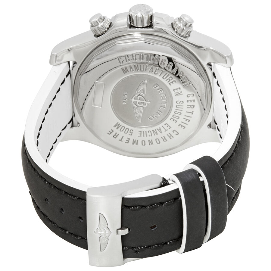 Breitling Superocean Chronograph II 44mm Automatic Black Dial Black Leather Strap Mens Watch - A1334102/BA84 Buy Now By Breitling