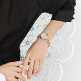 Tissot T Lady Flamingo Mother of Pearl Dial Rose Gold Steel Strap Watch for Women - T094.210.33.116.01 Buy Now By Tissot