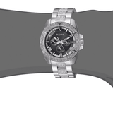 Bulova Crystal Collection Chronograph Black Dial Two Tone Steel Strap Watch for Men - 96C126 Buy Now By Bulova