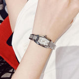 Bulova Crystal Collection Silver Dial Silver Steel Strap Watch for Women - 96L235 Buy Now By Bulova