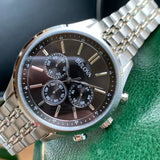 Bulova Classic Collection Black Dial Silver Steel Strap Watch for Men - 96K107 Buy Now By Bulova