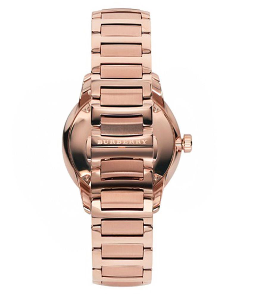 Burberry The Classic Rose Gold Dial Rose Gold Steel Strap Watch for Men - BU10013 Buy Now By Burberry