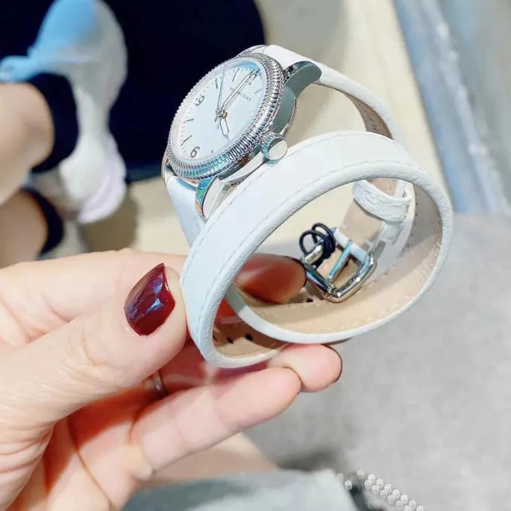 Burberry Utilitarian White Dial White Leather Strap Watch for Women - BU7846 Buy Now By Burberry