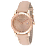 Burberry The City Beige Dial Beige Leather Strap Watch for Women - BU9109 Buy Now By Burberry