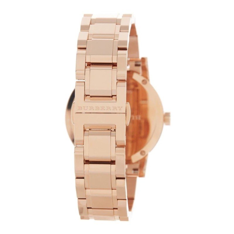 Burberry The City White Dial Rose Gold Steel Strap Watch for Women - BU9104 Buy Now By Burberry