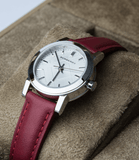 Burberry The City Silver Dial Red Strap Watch for Women - BU9232 Buy Now By Burberry