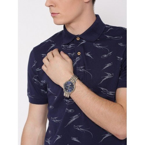 Emporio Armani Classic Blue Dial Two Tone Steel Strap Watch For Men - AR1847 Buy Now By Emporio Armani