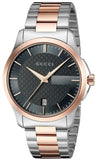 Gucci G Timeless Grey Dial Two Tone Steel Strap Watch For Men - YA126446 Buy Now By Gucci