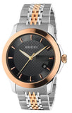 Gucci G Timeless Black Dial Two Tone Steel Strap Watch For Men - YA126410 Buy Now By Gucci