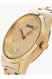 Gucci G Timeless Gold Dial Gold Steel Strap Unisex Watch - YA126461 Buy Now By Gucci