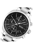 Hugo Boss Grand Prix Black Dial Silver Steel Strap Watch for Men - 1513477 Buy Now By Hugo Boss