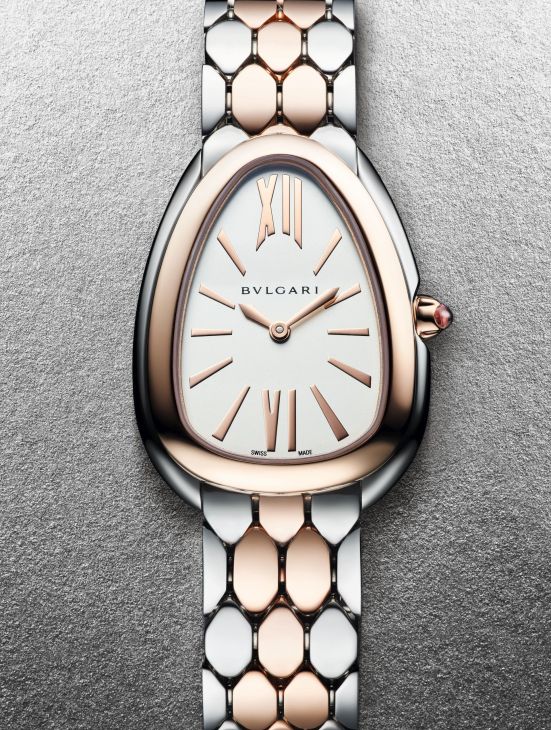 Bvlgari Serpenti Seduttori White Dial Two Tone Steel Strap Watch for Women - SERPENTI103277 Buy Now By Bvlgari