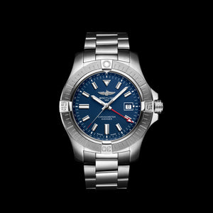 Breitling Avenger Automatic GMT 45 Blue Dial Silver Steel Strap Watch for Men - A32395101C1A1 Buy Now By Breitling